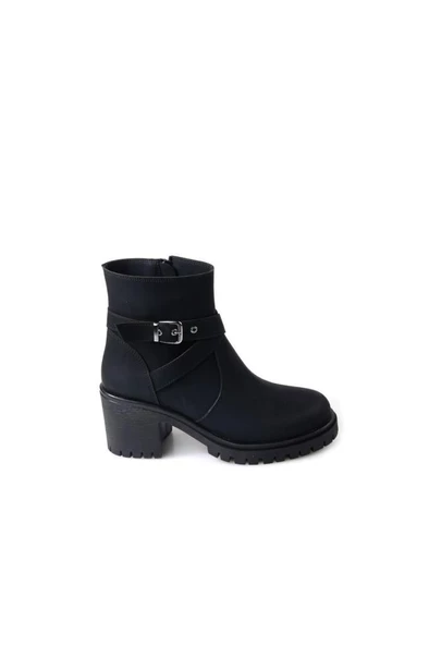 Papuçcity Ony 03048 Kadın 6 Cm Kalın Topuklu Bot - 3