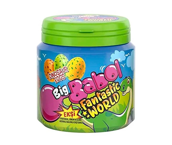 Big Babol Fantastic World Portakal, Limon ve Elma Aromalı Ekşi Sakız 90g