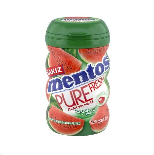 Mentos Pure Fresh Karpuz Aromalı Sakız - Şekersiz(Tatlandırıcılı) 90g