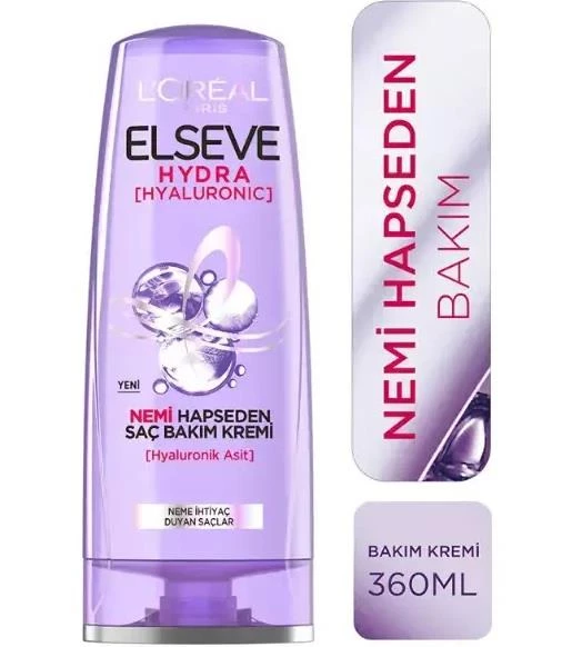 Loreal Elseve Saç Kremi Hydra Hyaluronıc Nemi Hapseden 390 Ml