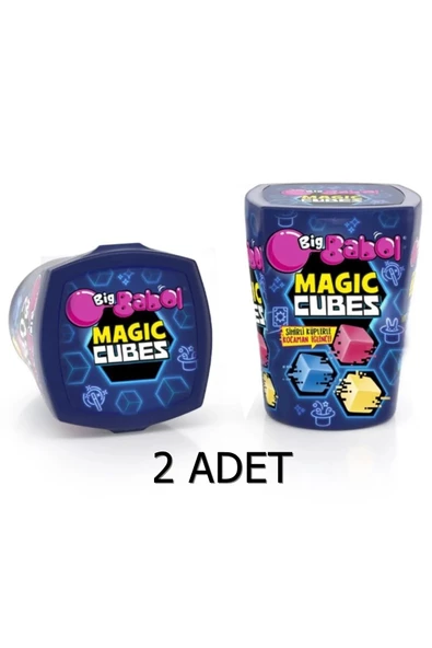 Big Babol Magic Cubes  Karışık Meyve Aromalı Balonlu Sakız 25g (2 ADET)