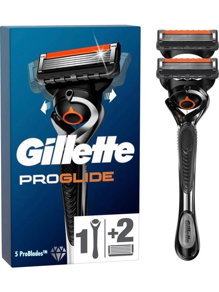 Gillette Fusion ProGlide FlexBall Tıraş Makinesi + 2 Yedek Tıraş Bıçağı