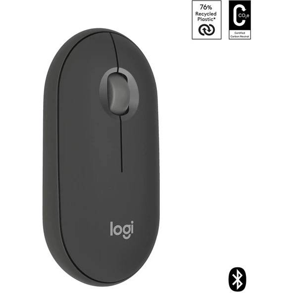 Logitech Pebble M350 910-005718 Siyah Sessiz Optik Kablosuz Mouse