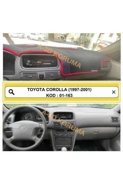 Toyota Corolla 1997-2001 Ön Örtüsü Göğüs Panel Torpido Koruma Koruyucu Kılıfı Halısı Yedek Parça