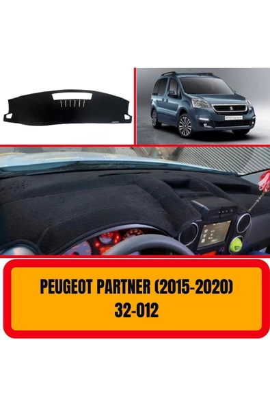 Peugeot Partner 2015 - 2020 Ön Örtüsü Göğüs Panel Torpido Koruma Koruyucu Kılıfı Halısı Yedek Parça