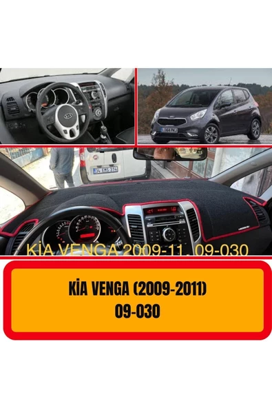 Kia Venga 2009-2011 Ön Örtüsü Göğüs Panel Torpido Koruma Koruyucu Kılıfı Halısı Yedek Parça