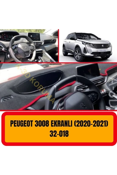 Peugeot 3008 2020 Ön Örtüsü Göğüs Panel Torpido Koruma Koruyucu Kılıfı Halısı Yedek Parça