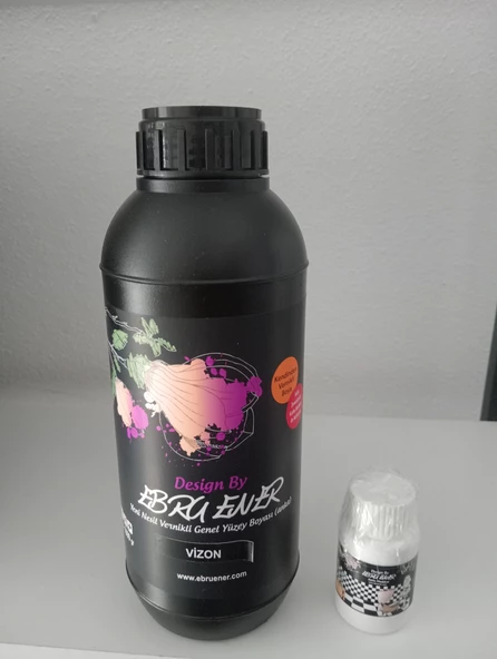 Ebru Ener Anka Vernikli Genel Yüzey Boyası Vizon 1000 gr. ve Katkı Maddesi 30 gr.