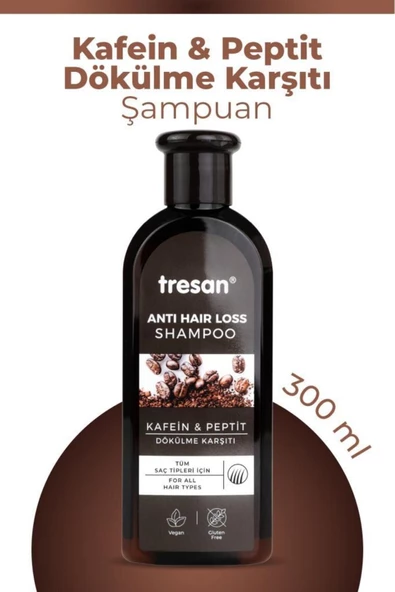 Tresan Kafein & Peptit Dökülme Karşıtı Şampuan 300 ml