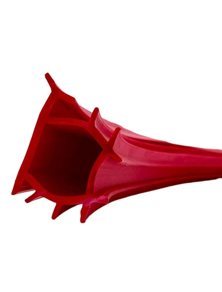 Contacall Alev Önleyici Yangın Kapısı Fitili Yangın Contası 6 Metre Kırmızı YKC-26 - 5