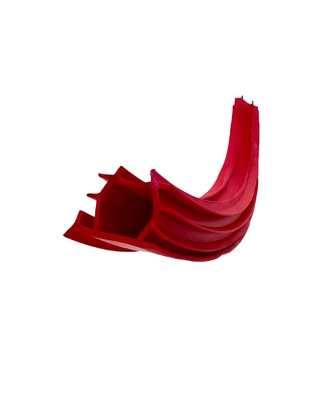 Contacall Alev Önleyici Yangın Kapısı Fitili Yangın Contası 6 Metre Kırmızı YKC-26 - 3