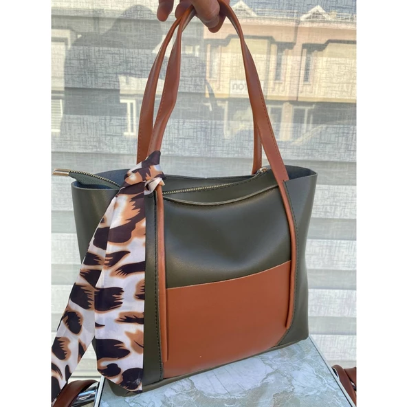 1 Sınıf Kesme Deri Fularlı Yeni Trend Model Çanta - Resim 7