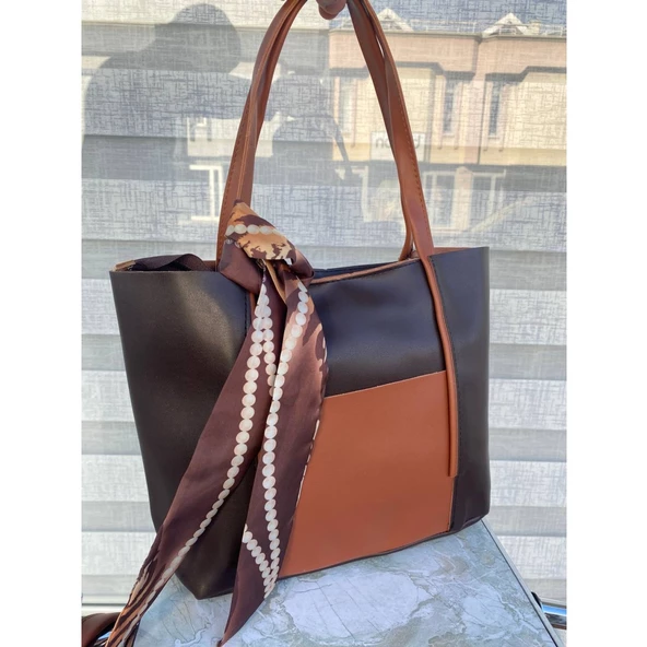 1 Sınıf Kesme Deri Fularlı Yeni Trend Model Çanta - Resim 6