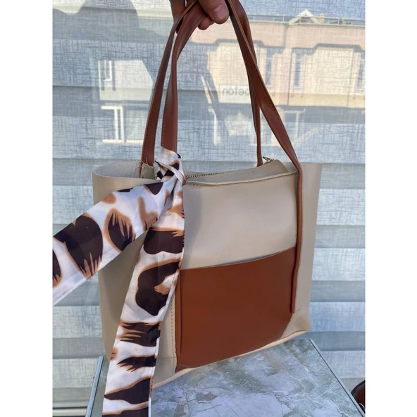 1 Sınıf Kesme Deri Fularlı Yeni Trend Model Çanta - Resim 8