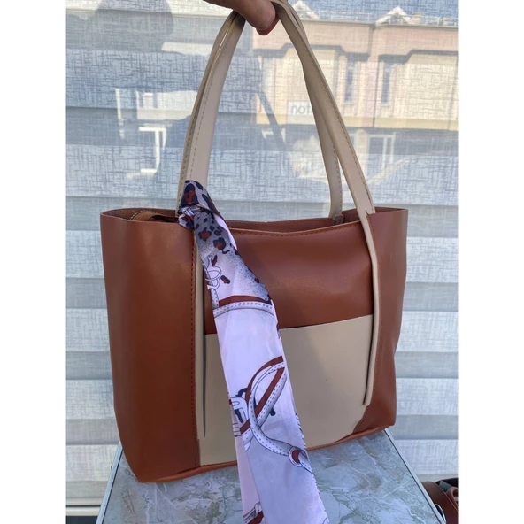 1 Sınıf Kesme Deri Fularlı Yeni Trend Model Çanta - Resim 3