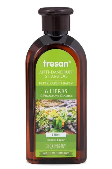 TRESAN ANTI-DANDRUFF SHAMPOO 6 BİTKİ KEPEKLİ SAÇLAR300ML - 2