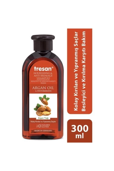 Tresan Argan Yağı & Phyto Keratin Besleyici Ve Kırılma Karşıtı Bakım Şampuanı 300 Ml