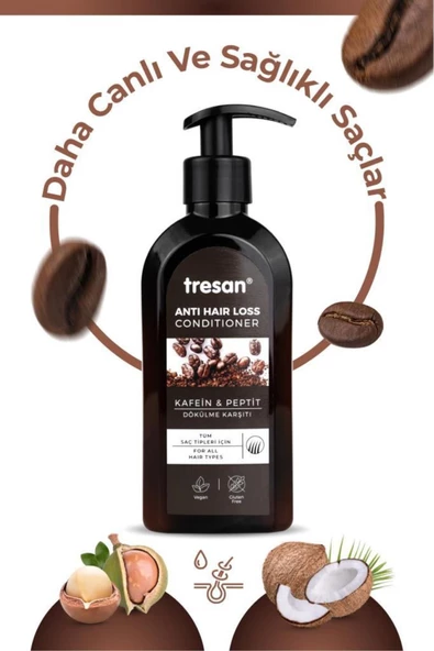 Tresan Kafein & Peptit Dökülme Karşıtı Saç Kremi 300 ml - 2