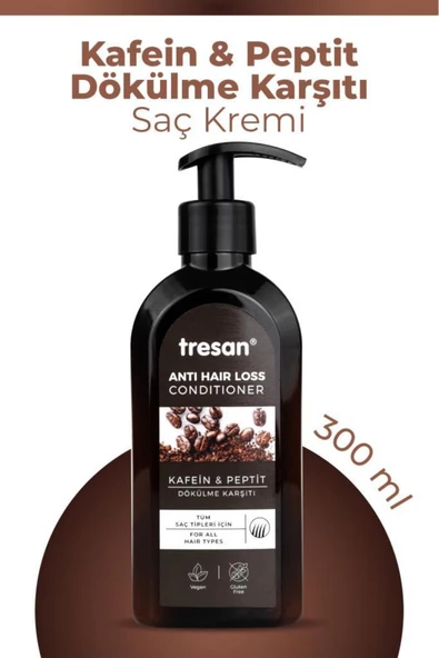 Tresan Kafein & Peptit Dökülme Karşıtı Saç Kremi 300 ml