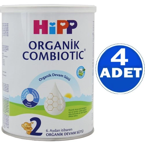 Hipp 2 Organik Combiotic Devam Sütü 350 gr 4 ADET