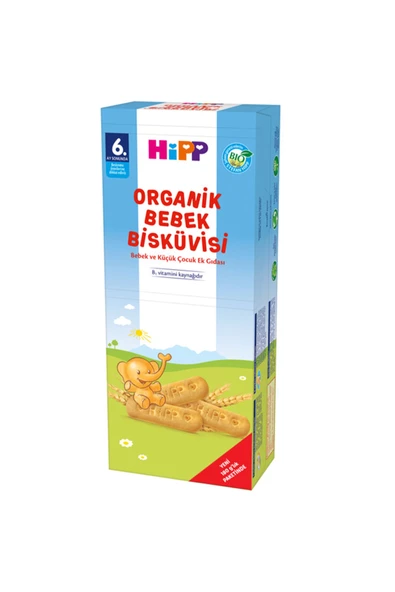 Hipp Organik Bebek Bisküvisi 180 gr 9 Adet - 3