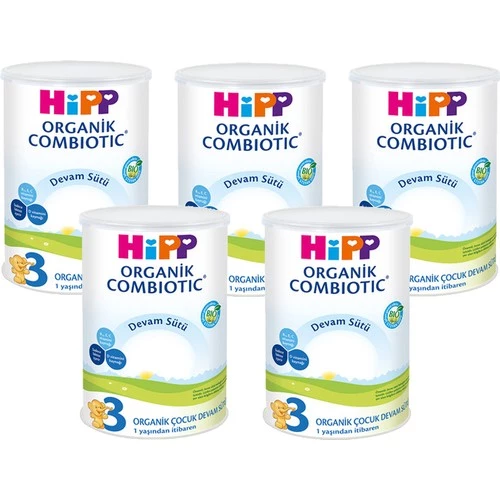 Hipp 3 Organik Combiotic Devam Sütü 350gr 5 Adet