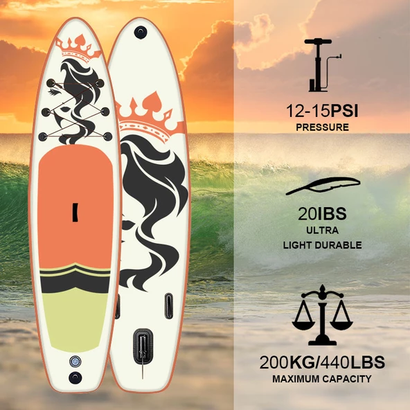 Hayke QueeN Sup Şişme Sörf Tahtası Stand Up Paddle Board - 3
