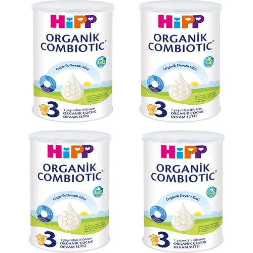 Hipp 3 Organik Combiotic Devam Sütü 350 gr 4 ADET