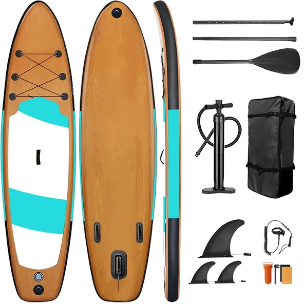 Hayke Wood Sup Şişme Sörf Tahtası Stand Up Paddle Board