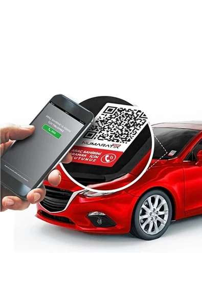 Numaratik Qr Okuyucu Hatalı Park Cam Etiketi Sticker Numaranız Görünmez - 3