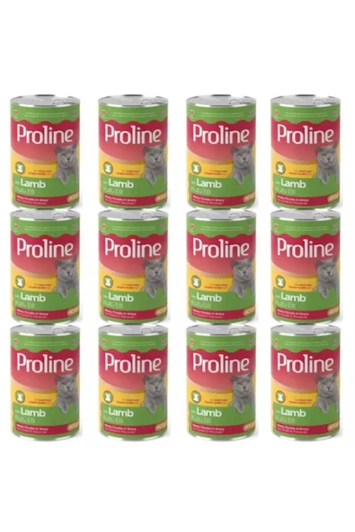 Proline (Gölge Av) Kuzu Etli Yetişkin Kedi Konservesi Yaş Mama 400 Gr x 12 Adet