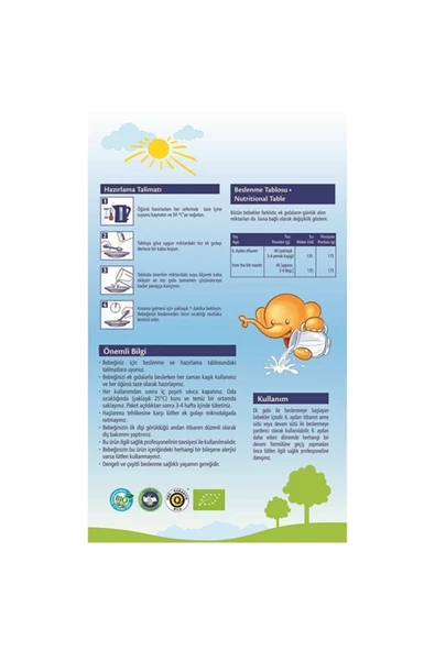 Hipp Organik İyi Geceler Sütlü Yulaflı Elmalı Kaşık Maması 250 gr ( 1 ADET ) - 3