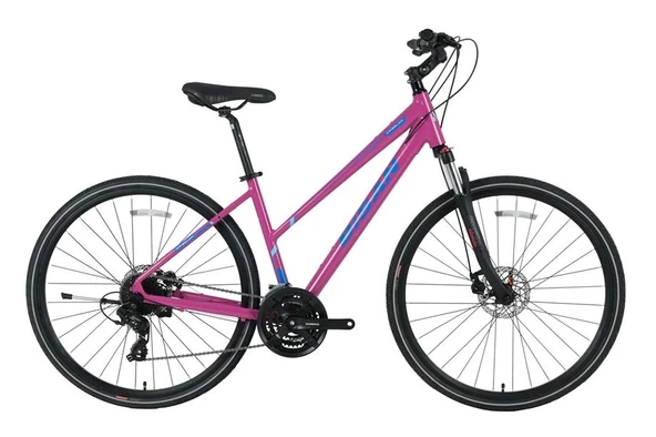 BİSAN TRX 8300 KADIN ŞEHİR BİSİKLETİ 45CM HD 28 JANT 27 VİTES ALTUS MOR MAVİ