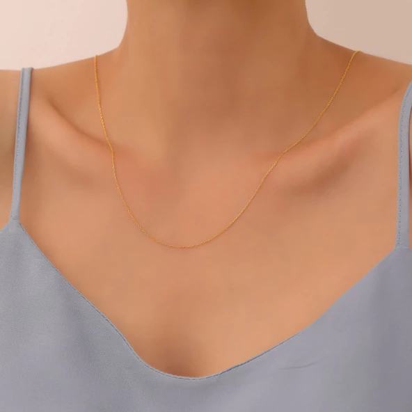 925 Ayar Gümüş 30 Forse Hayalet Kolye Zinciri - C00100 ürün görseli 1