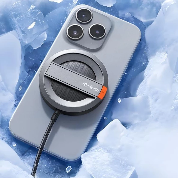 Mcdodo CH-5500 15W Magsafe Şarj Cihazı Ve Stand - SİYAH - 7