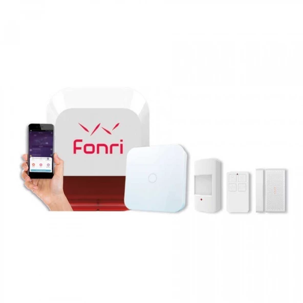 FONRİ 2G WIFI Kablosuz Alarm Set AkıllıI Ev ve Güvenlik Paketi - 2