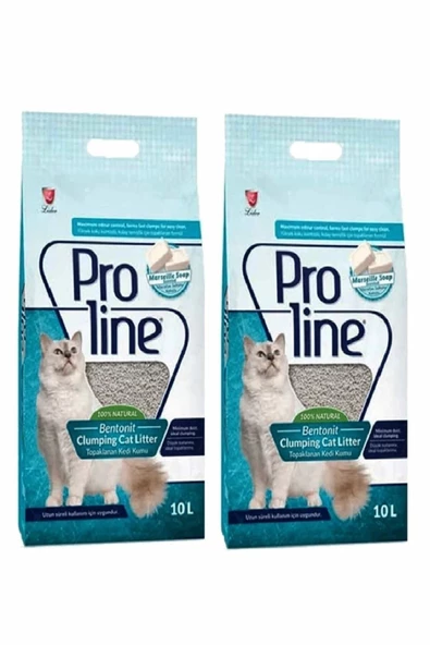 Proline Marsilya Sabunu Kokulu Kedi Kumu 2x10 L ( 2 Adet 10 L )