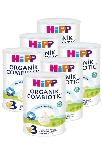 Hipp 3 Organic Combiotic Devam Sütü 350 Gr X 6 Adet