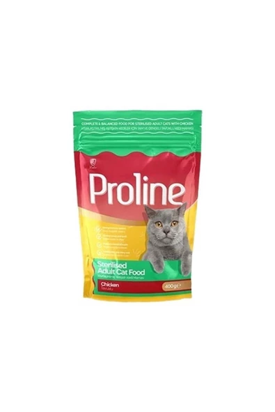 Proline Sterilised Tavuklu Kısır Kedi Maması 400 gr