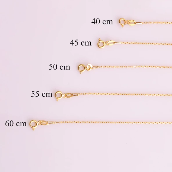 925 Ayar Gümüş 40 Forse Hayalet Kolye Zinciri - C00101 ürün görseli 1