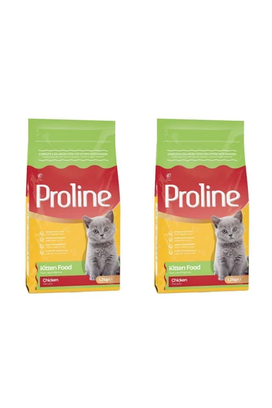 Proline Tavuklu Yavru Kedi Maması 1,2 Kg x 2 Adet