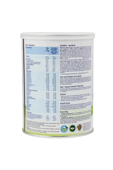 Hipp 1 Organik Combiotic Bebek Sütü 350 gr 3 Adet - Resim 5