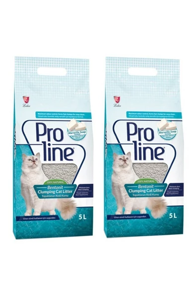 Proline Marsilya Sabun Kokulu Kedi Kumu 5 lt X 2 Adet