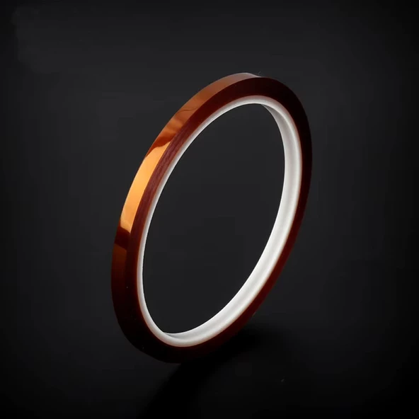 Kapton Bant 5mm x 30 Metre  Yüksek Düşük Sıcaklık -73C  260C Termal Isıya Dayanıklı Güçlü Yalıtım Çizilmeye Yırtılmaya Dirençli Çözücülere - 3