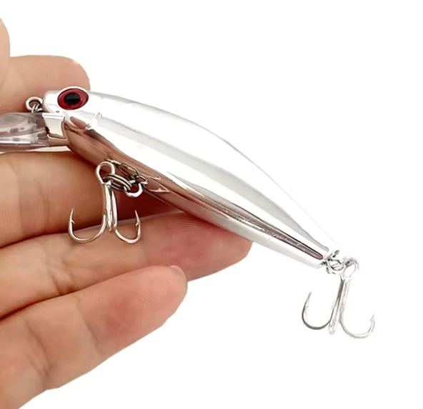 Rapala 2li set Turna Levrek Alabalık Lüfer Rapala Yapay Suni Yem Sasi yem JigYem - 4