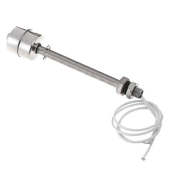 Metal Sıvı Su Seviye Sensörü 150mm  Paslanmaz Çelik Şamandıra Mekanik Anahtar Kazan Kap Depo Tank Havuz Akvaryum Pompa Hidroponik 10W NC - Resim 3