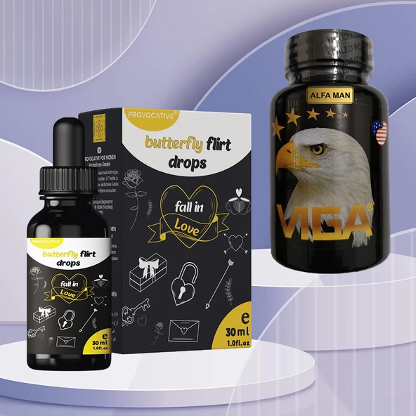 Provocative Butter Fly Özel Kadın Damla 30 ml Ve VgaUSA Bitkisel 60 Kapsül