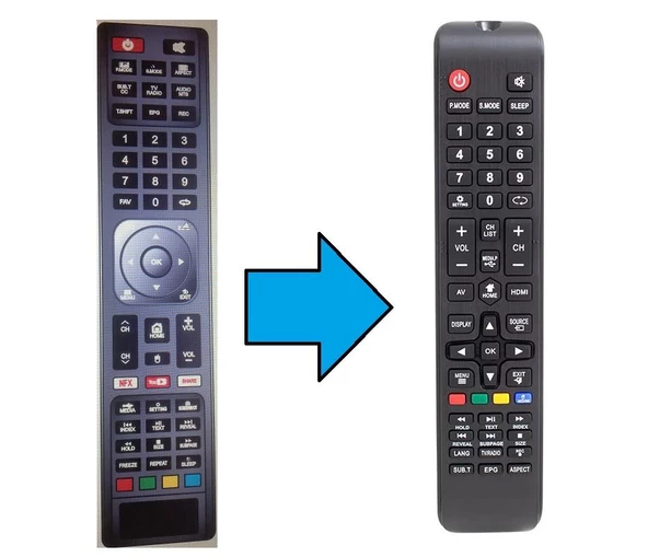 Hyundai Android Led Tv Kumanda-Resimde Sağdaki Gönderilir