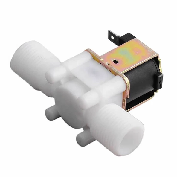 12V Plastik Solenoid Valf NC  Elektrikli Manyetik Su Akış Vanası Kontrol Bahçe Sulama Çamaşır Makinesi Robotik Endüstriyel Otomasyon Medikal - 6