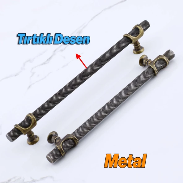Arsin Eskitme Antik Sarı Metal Kulp 160 mm-16 cm Mobilya Mutfak Dolabı Dolap Kulpları Kulbu Çekmece - 4